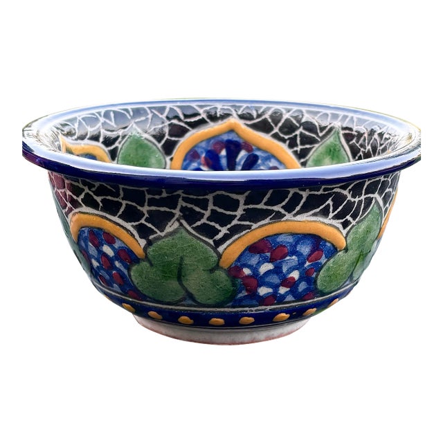 Vintage Mosaic Bowl Mexican La Concordia For Sale