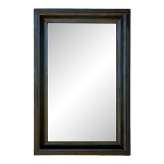 Ebonized Empire Period Antique Mahogany Mirror/Original Back For Sale