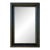 Ebonized Empire Period Antique Mahogany Mirror/Original Back For Sale