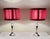 Vintage Table Lamps with Silver-Plated Candlestick Base and Fabric Shade, 1970s, Set of 2 For Sale - Image 11 of 11
