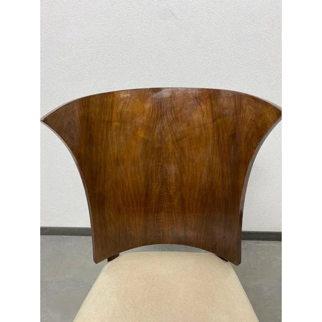Brown French Art Deco Dining Chairs, 1930s, Set of 6 For Sale - Image 8 of 17