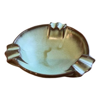 Frankoma Ashtray Green Tobacciana For Sale