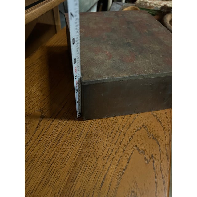 1970s Handmade Industrial Style Wooden Box For Sale - Image 4 of 7