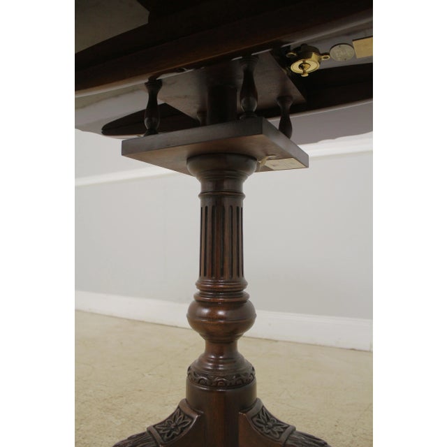 Baker Historic Charleston Chippendale Mahogany Tilt Top