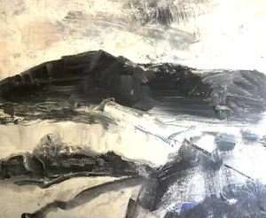 Peter Rossiter Croesor Valley. Contemporary Welsh Abstract Expressionist Landscape Painting 2020