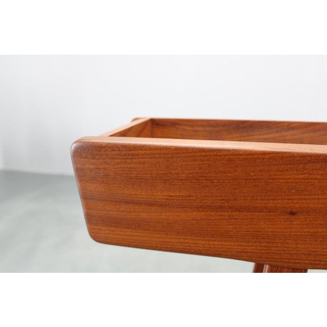 Brown Mid-Century Danish Wooden Planter Box with Teak Base, 1960s For Sale - Image 8 of 10