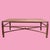 Anchor your living room with this vintage faux bamboo metal coffee table. The sturdy metal construction with bamboo-style...