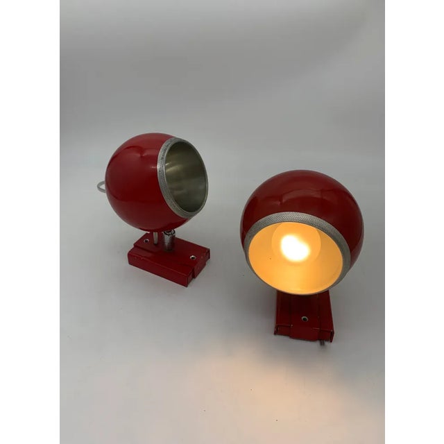 1970s Wall Lamps attributed to Reggiani, 1970, Set of 2 For Sale - Image 5 of 5
