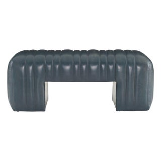 Leather Hastings Bench by Arteriors For Sale