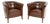 Vintage Swedish Leather Armchairs, 1950s, Set of 2 For Sale