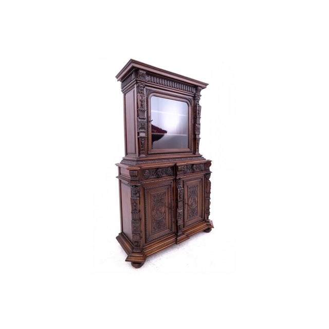 Antique French Carved Cabinet, 1880 For Sale - Image 10 of 18