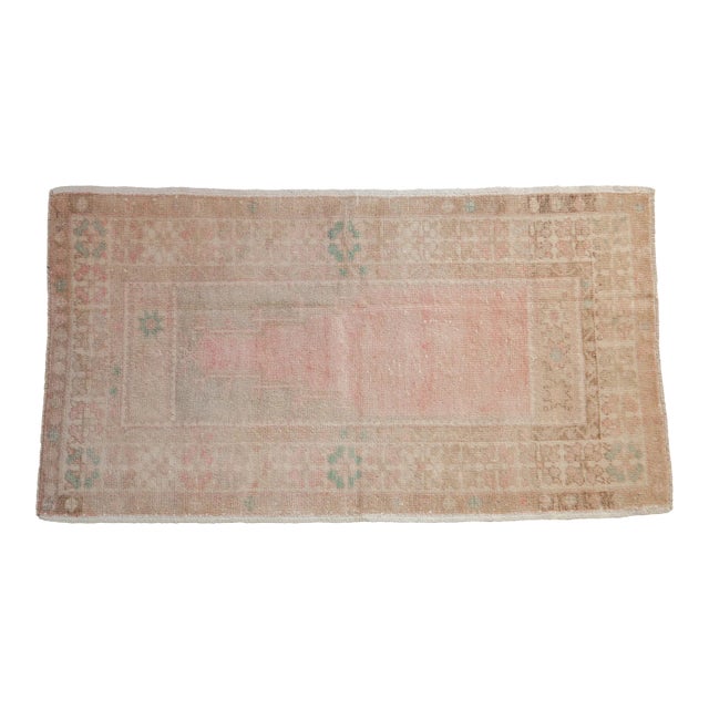 Vintage Distressed Oushak Rug - 2'10" X 5'2" For Sale