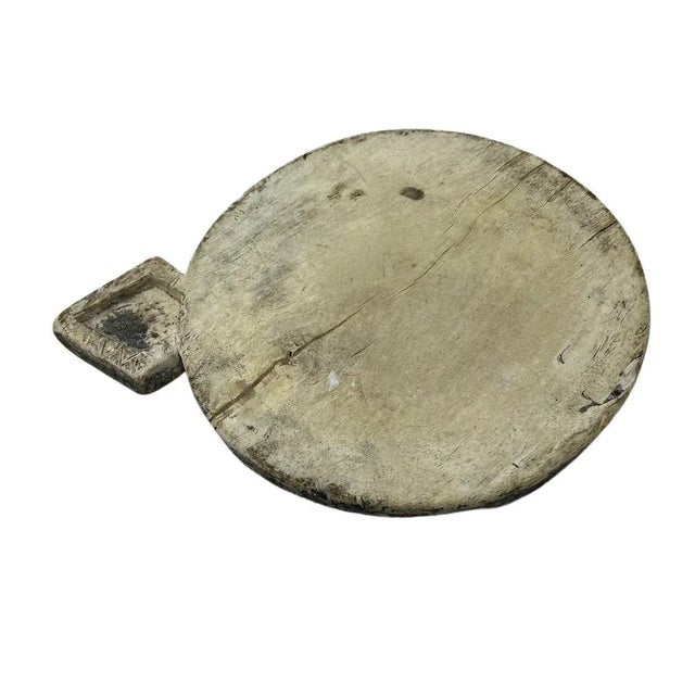 Late 20th Century Vintage Indian Chapati Board For Sale - Image 5 of 5