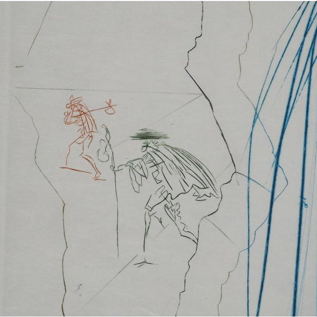Salvador Dali, Nude, Isolde of the White Hands, 1970, Engraving For Sale - Image 6 of 7