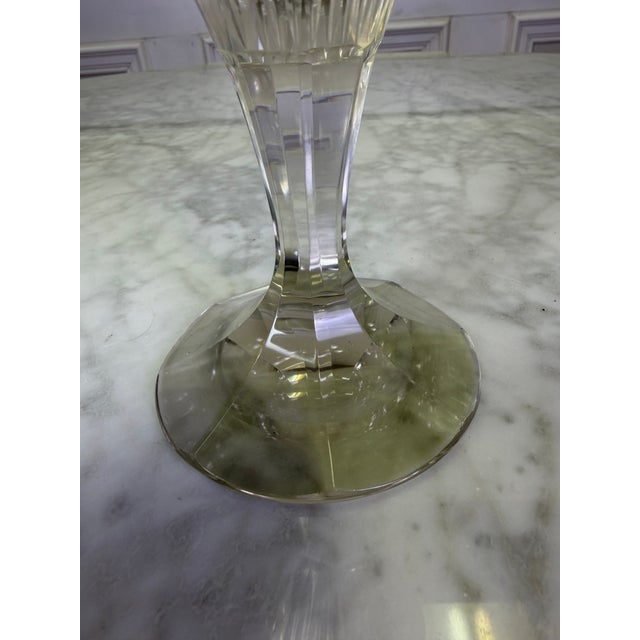 Elevate your tablescape or bar cart with this striking, authentic crystal stemware goblet from the legendary Splendid...