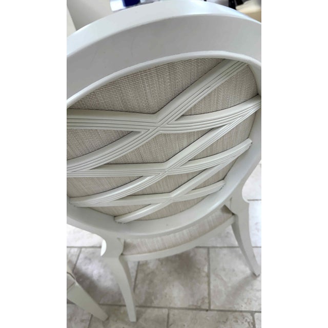 Off-white Caracole/Schnadig Taste-Full Dining Side Chairs, Set of 6 For Sale - Image 8 of 18
