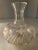Glass Antique Cut Glass Wine Decanter Carafe - Victorian Water Bottle For Sale - Image 7 of 9