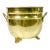 Mid-Century Hollywood Regency Boho Chic English Traditional Style 3-Footed Brass Planter For Sale