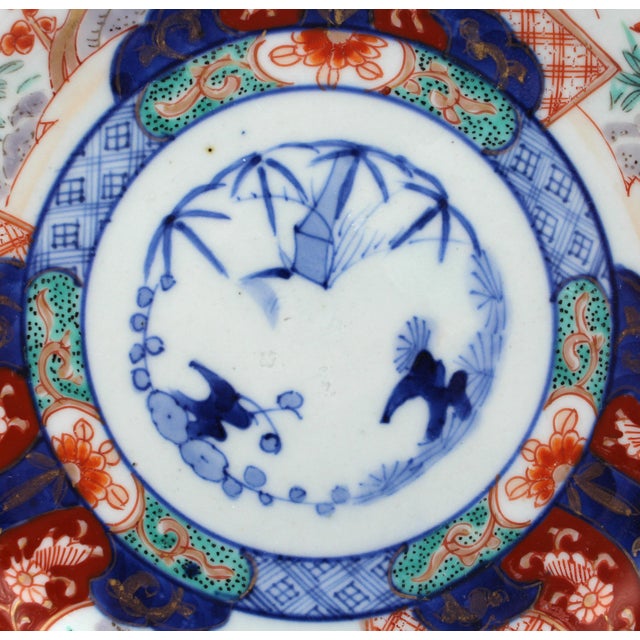 Japanese Circa 1860 Japanese Imari Plate For Sale - Image 3 of 5