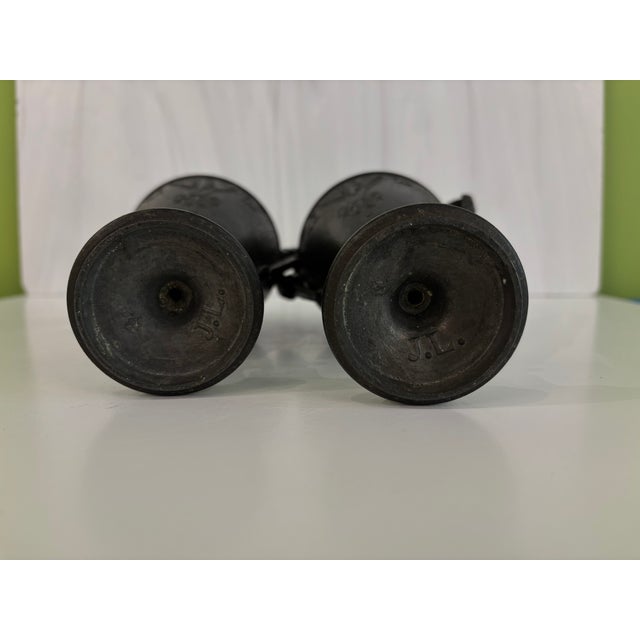 Vintage Neoclassical Cast Iron/Spelter Urns - A Pair For Sale In Raleigh - Image 6 of 10