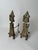 Brass Andirons with the Knights Templar Flower, 1850s, Set of 2 For Sale - Image 3 of 15
