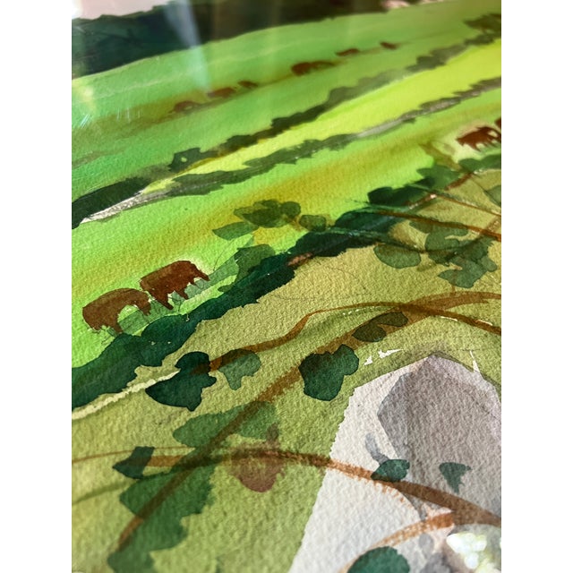 Original Landscape Watercolor Painting, Signed For Sale - Image 14 of 16
