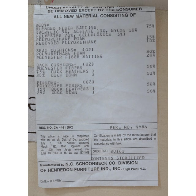 Henredon Floral Print Small Sofa Loveseat For Sale - Image 18 of 18