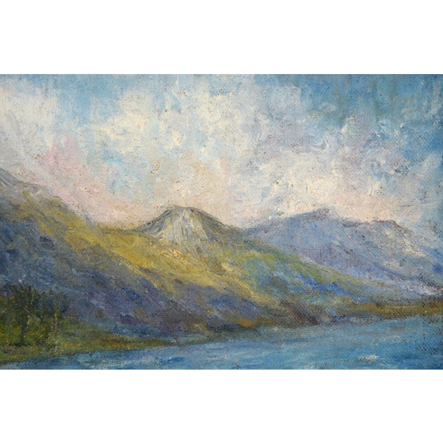 Hildegarde Hamilton by Island Mountains and Boats by the Coast, Mid 20th Century Landscape For Sale In Monterey, CA - Image 6 of 11
