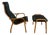 Set of Green Lamino Lounge Chair and Ottoman by Yngve Ekström for Swedese, 1960 For Sale