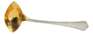 Silver Sauce Spoon with Stripe