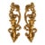 Vintage 1971 Homco #4138 Gold Rococo Floral Candle Sconces, Pair | Hollywood Regency For Sale