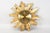 Gold Vintage Hollywood Regency Sunburst Wall Clock with Kienzle Movement from Electrica, Germany, 1960s For Sale - Image 8 of 8