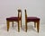 Purple Mid-Century Oak Dining Chairs by Guillerme et Chambron, 1960s, Set of 4 For Sale - Image 8 of 16