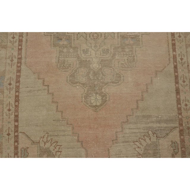 1950s Faded Ghost Oushak Rug For Sale - Image 9 of 10