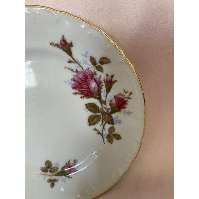1940s Royal Rose Fine China of Japan Side Plates With 24k Gold Trim