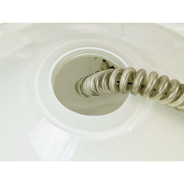 Ivory Clear & White Murano Glass Melania Pendant Lamp by Renato Toso for Leucos, 1970s For Sale - Image 8 of 14