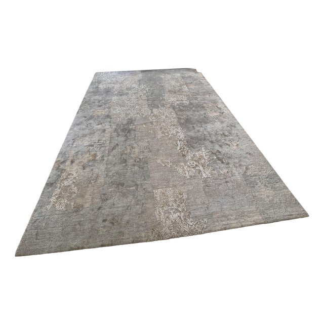 Hand-Knotted Wool and Silk Boro 10 Rug from Jan Kath, 2010s For Sale
