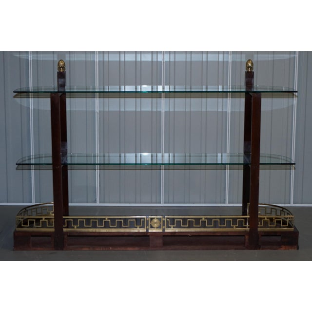 Hardwood & Brass Display Console from Versace For Sale - Image 16 of 18