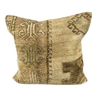 20 x 20 Rug Pillow Ottoman Elysian Turkish Pillow Cushion Cover For Sale