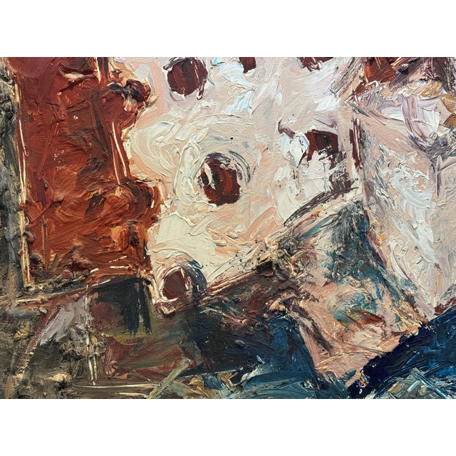 1980s Hedi K. Ernst (b.1948, Swiss) Acrylic on Canvas Dated 1984 For Sale - Image 5 of 15