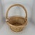 Almond Vintage Unused Natural Color Willow Basket With Twisted Handle For Sale - Image 8 of 8