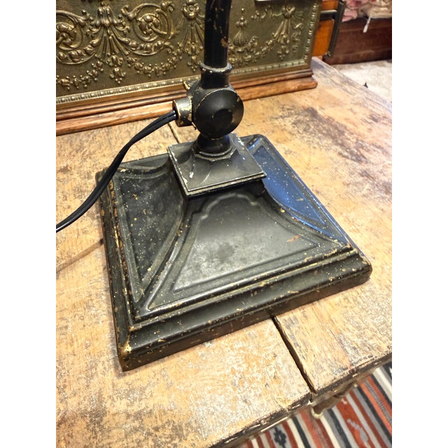 1900 - 1909 Early 1900’s Art Deco Emeralite Bankers Desk Lamp – Rewired For Sale - Image 5 of 13