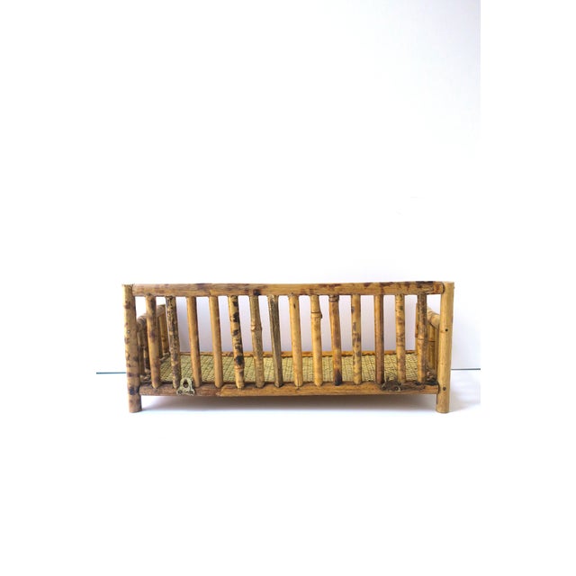 Wicker Bamboo Wall Shelf, Circa Mid to Late 20th Century For Sale - Image 9 of 10
