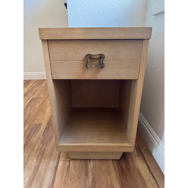 Mid-Century Modern 1950s Raymond Loewy Mid-Century Modern Nightstand For Sale - Image 3 of 10