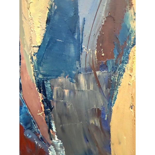 Mid-Century Cubist Abstract Female Nudes Oil Painting by André Poirson For Sale - Image 9 of 11