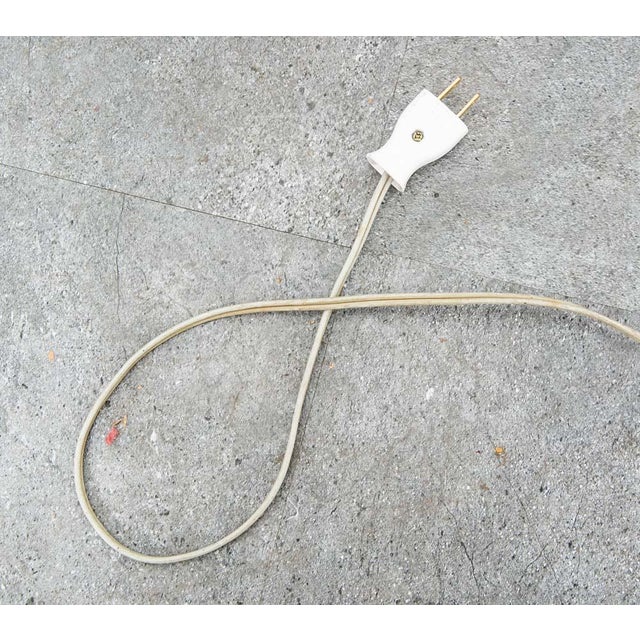 Wood Mid Century Modern Danish Solid Teak Floor Lamp Metal MCM Denmark Silver Round For Sale - Image 7 of 12
