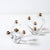 Pair of Mid-Century Amorphic Crystal & Brass 4 Arm Candelabras Signed Schneider For Sale - Image 13 of 15