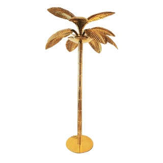Brass 12-Light Palm Floor Lamp, 1970s For Sale