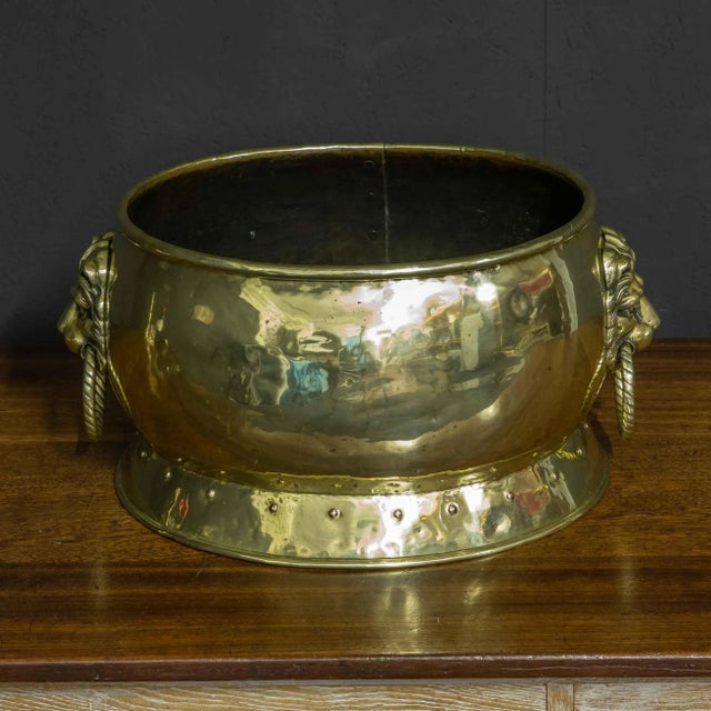 Victorian Brass Vessel For Sale - Image 6 of 10