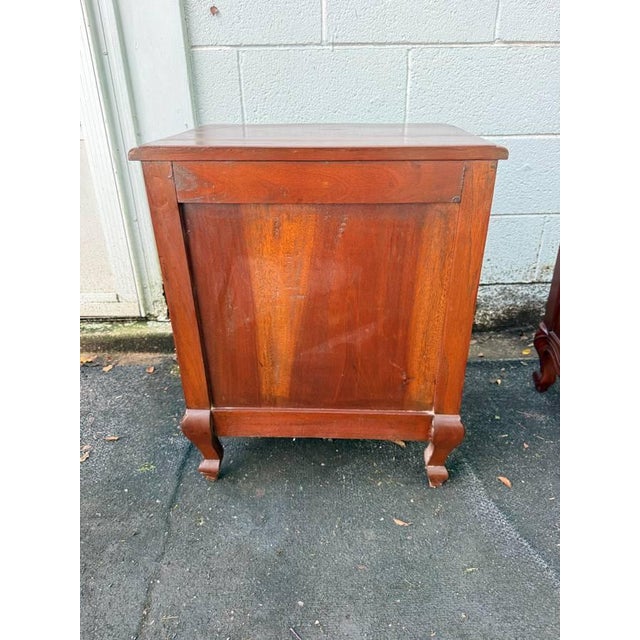 Late 20th Century Pair of French Provincial 1 Drawer Nightstands For Sale - Image 11 of 18